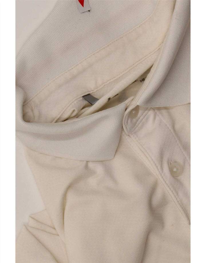 Under Armour Mens Heat Gear Polo Shirt Large White