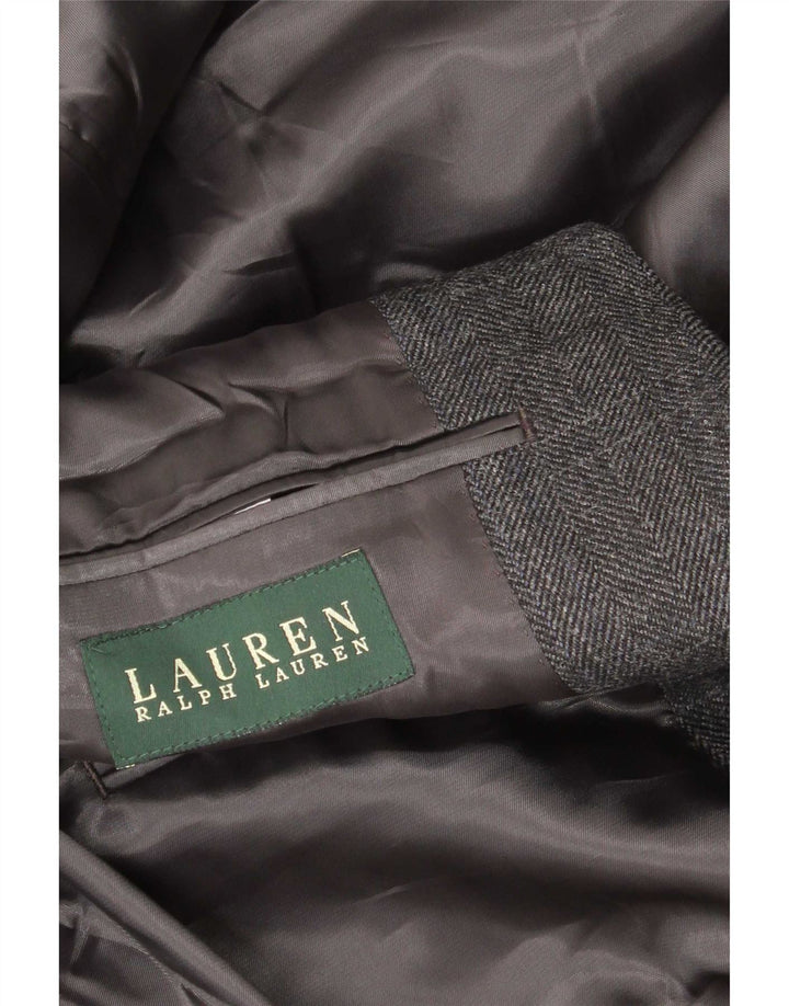 Ralph Lauren Mens Regular Fit Blazer Jacket UK 48 3XL Grey Herringbone