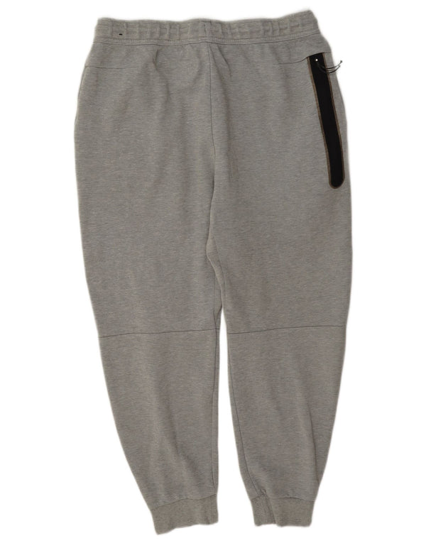 Nike Mens Tracksuit Trousers Joggers Large Grey Cotton