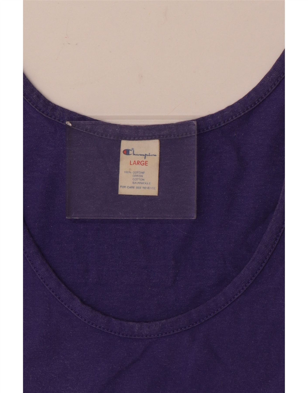 Champion Mens Graphic Vest Top Large Purple Cotton