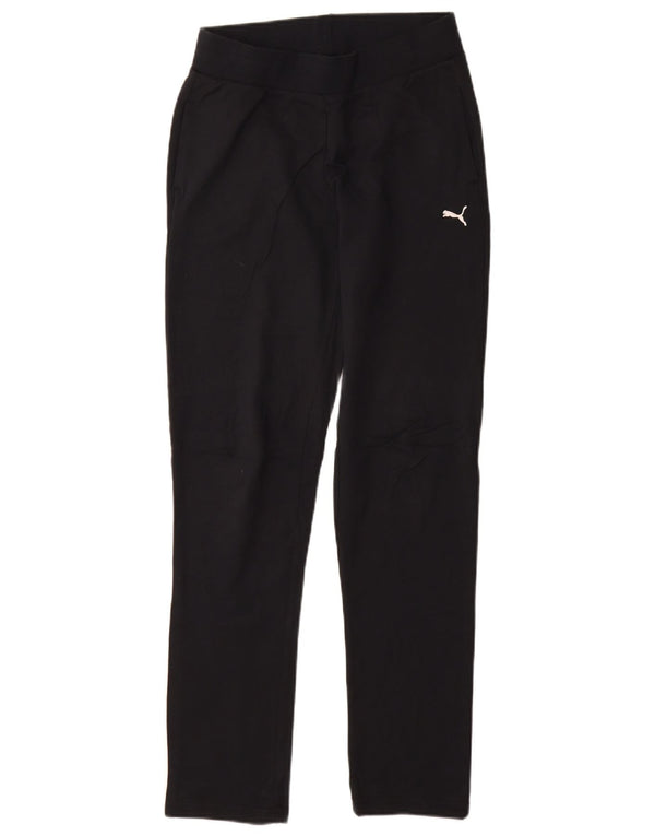 Puma Womens Tracksuit Trousers UK 8 Small Navy Blue Cotton