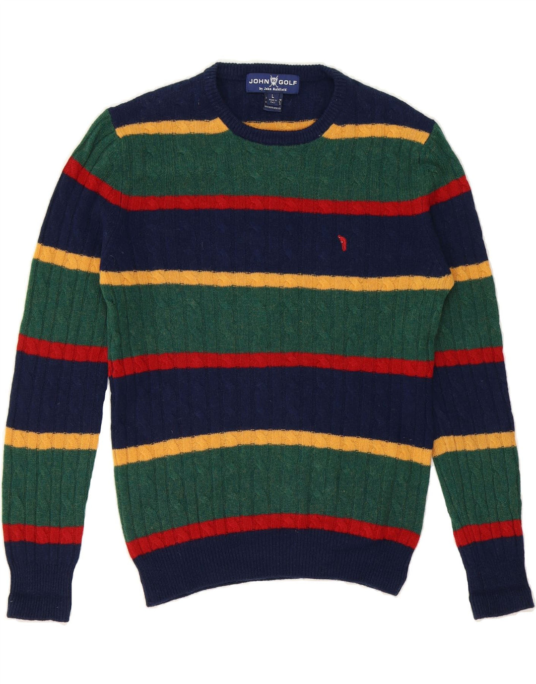 JOHN ASHFIELD Womens Crew Neck Jumper Sweater UK 16 Large Navy Blue Vintage John Ashfield and Second-Hand John Ashfield from Messina Hembry 