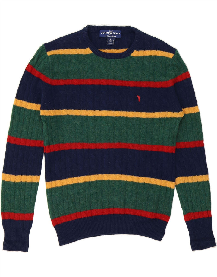 JOHN ASHFIELD Womens Crew Neck Jumper Sweater UK 16 Large Navy Blue Vintage John Ashfield and Second-Hand John Ashfield from Messina Hembry 