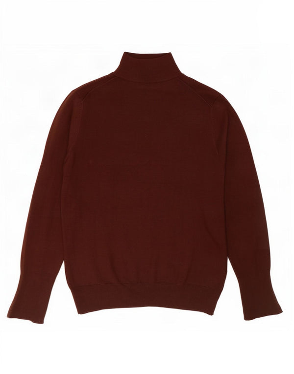 Zara Womens Turtle Neck Jumper Sweater UK 18 XL Brown