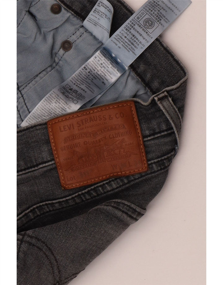 Levi's Mens 511 Slim Jeans W34 L34 Grey Cotton