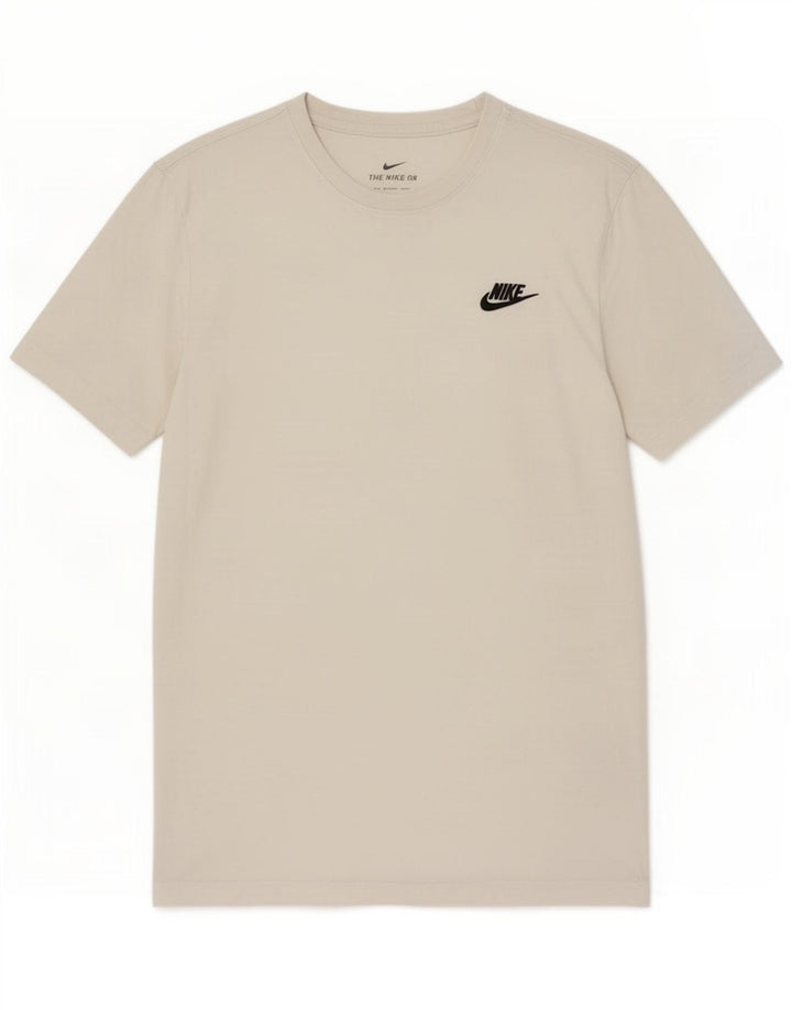 Nike Mens T-Shirt Top Medium White Cotton