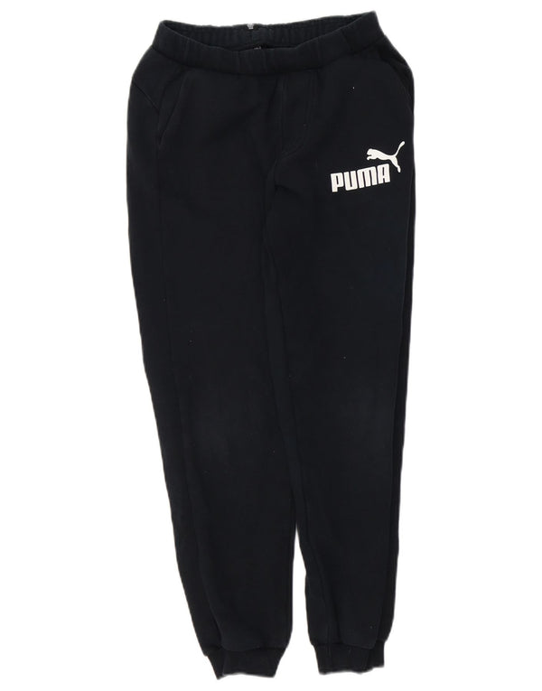Puma Boys Graphic Tracksuit Trousers Joggers 11-12 Years Black
