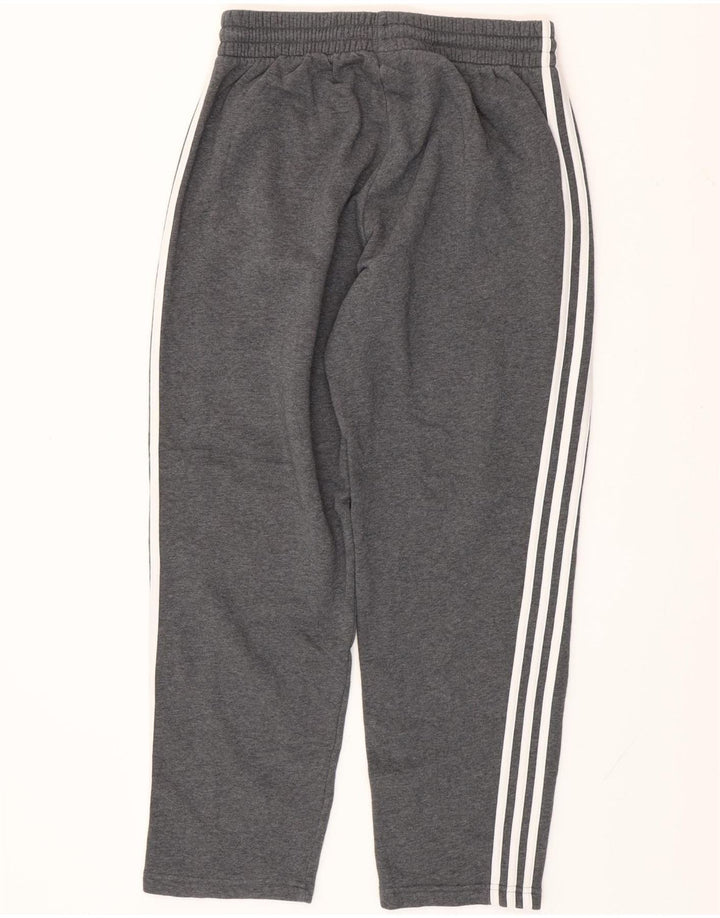 ADIDAS Mens Tracksuit Trousers Medium  Grey Cotton