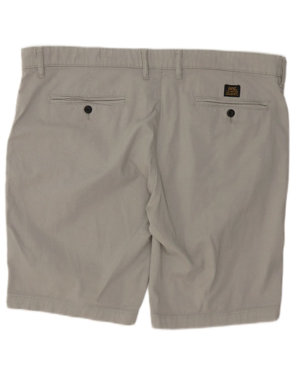 Rifle Mens Chino Shorts W38 XL Grey Cotton