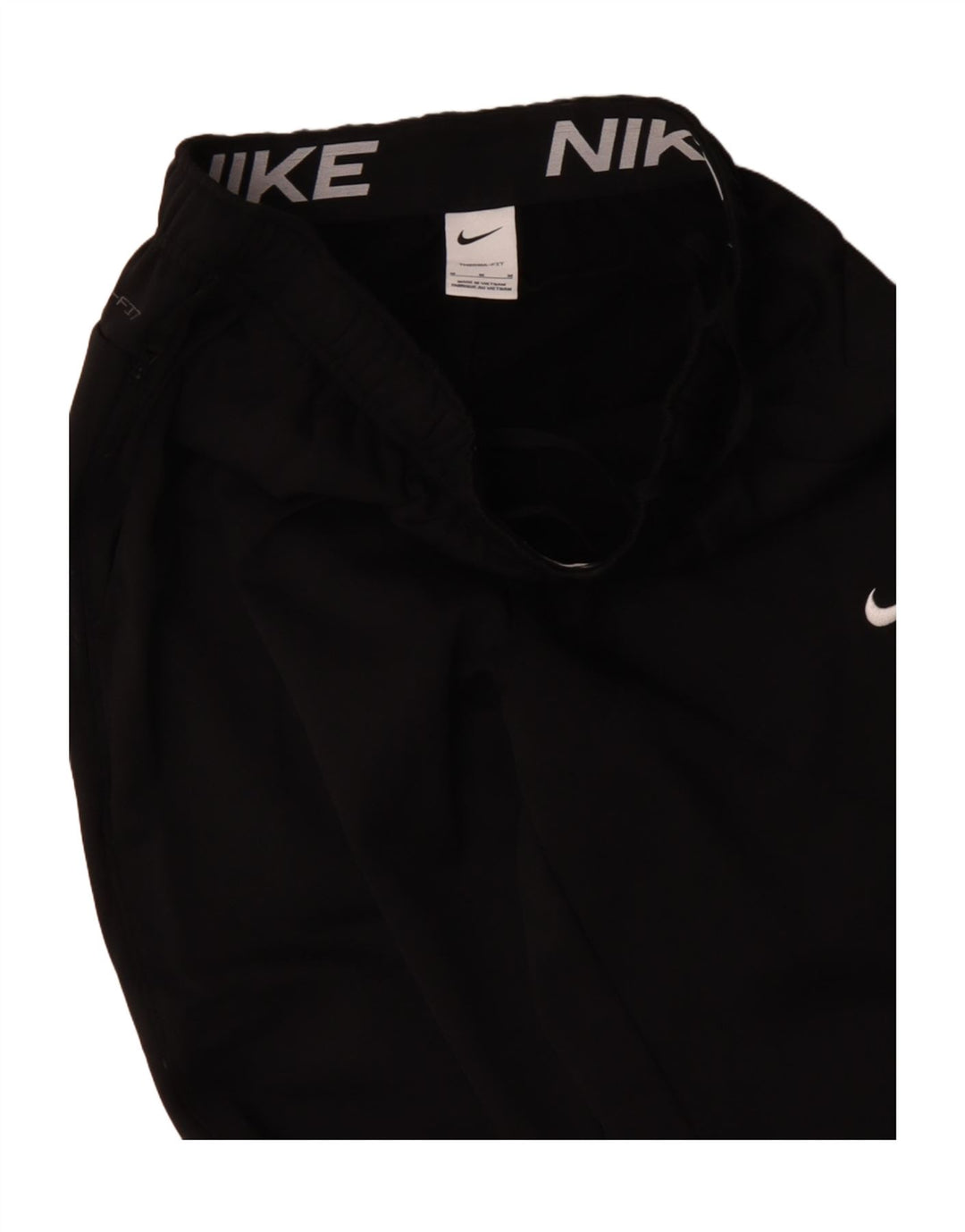 Nike Mens Therma-Fit Tracksuit Trousers Joggers Medium Black Polyester