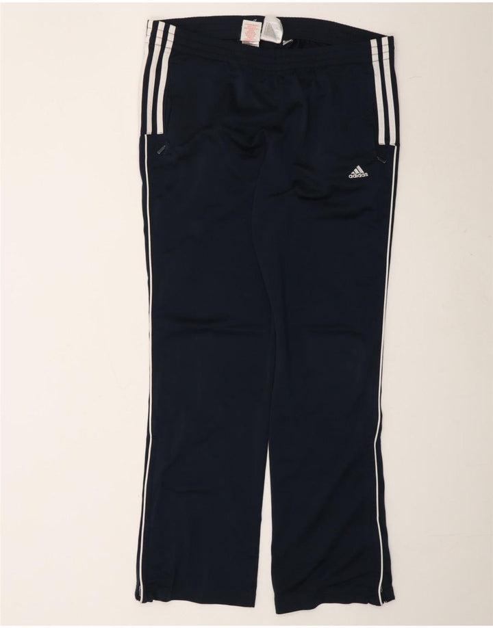 ADIDAS Boys Tracksuit Trousers 15-16 Years  Navy Blue Polyester Vintage Adidas and Second-Hand Adidas from Messina Hembry 
