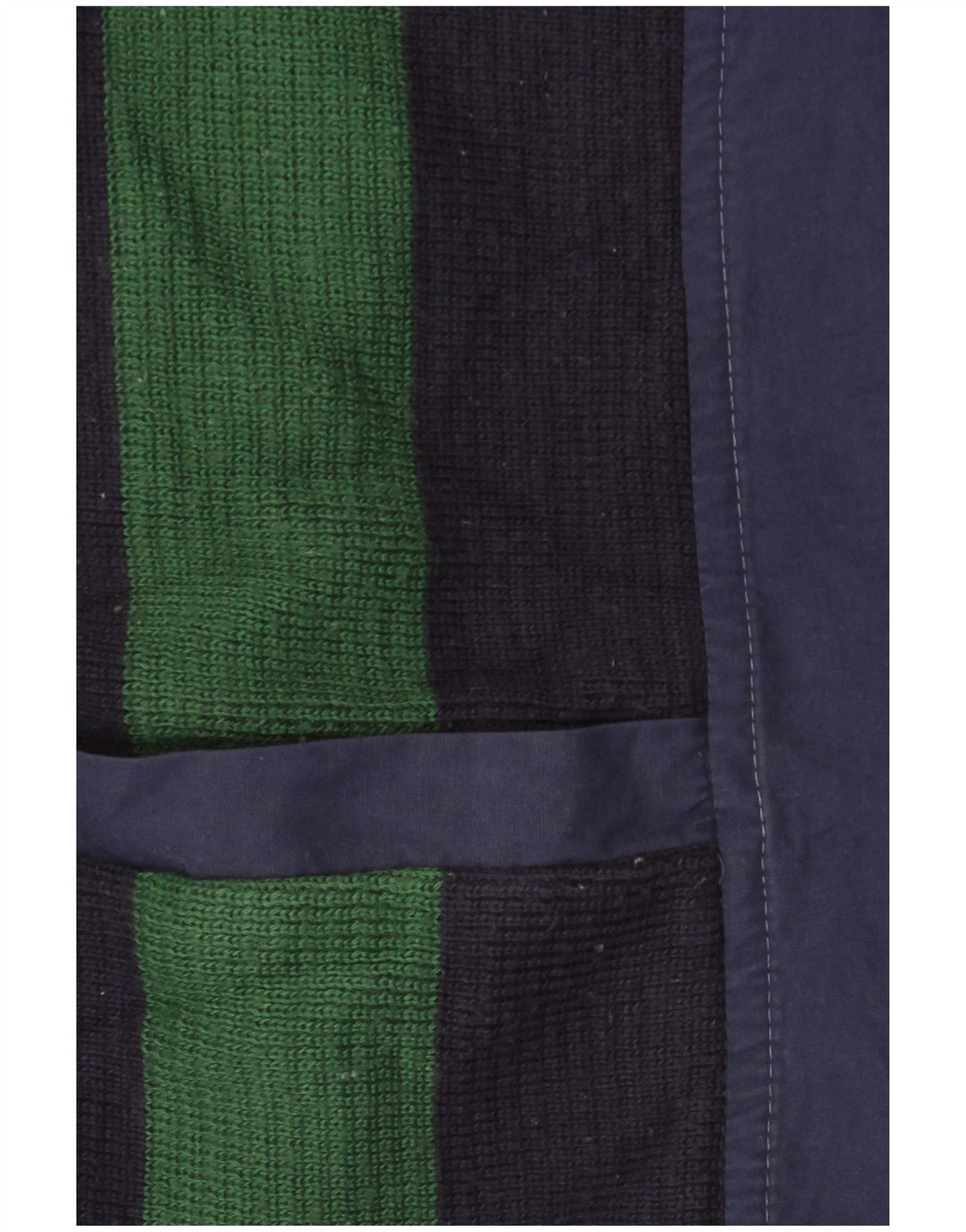 VINTAGE Mens Bomber Jacket UK 42 XL Navy Blue Colourblock