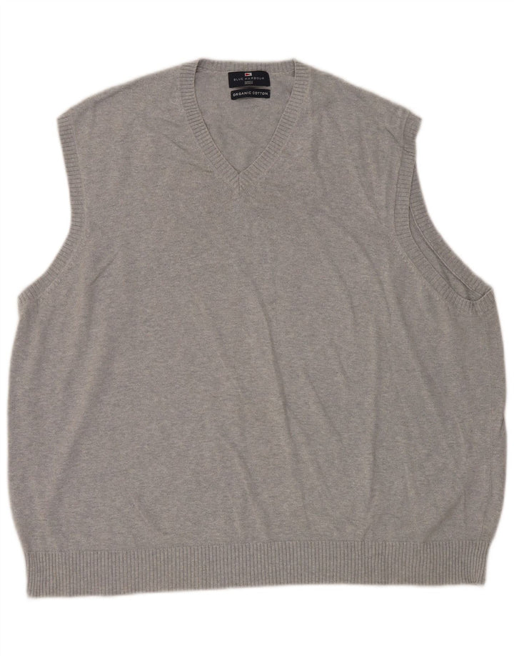 Marks & Spencer Mens Blue Harbour Vest Tank Top XL Grey Cotton