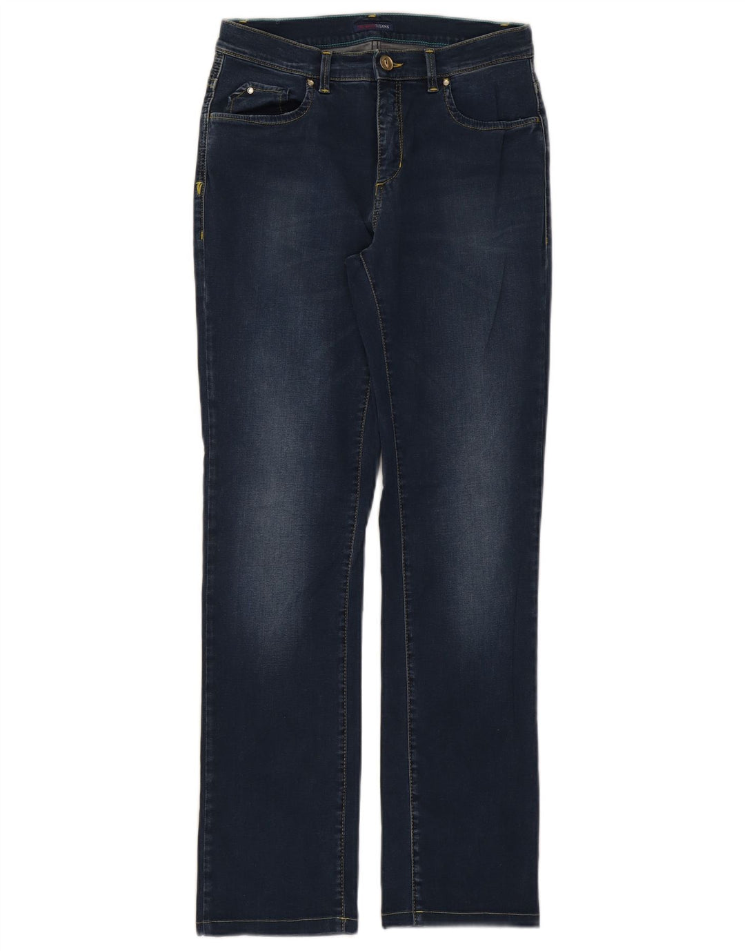 TRUSSARDI Womens Straight Jeans W28 L29 Blue Cotton