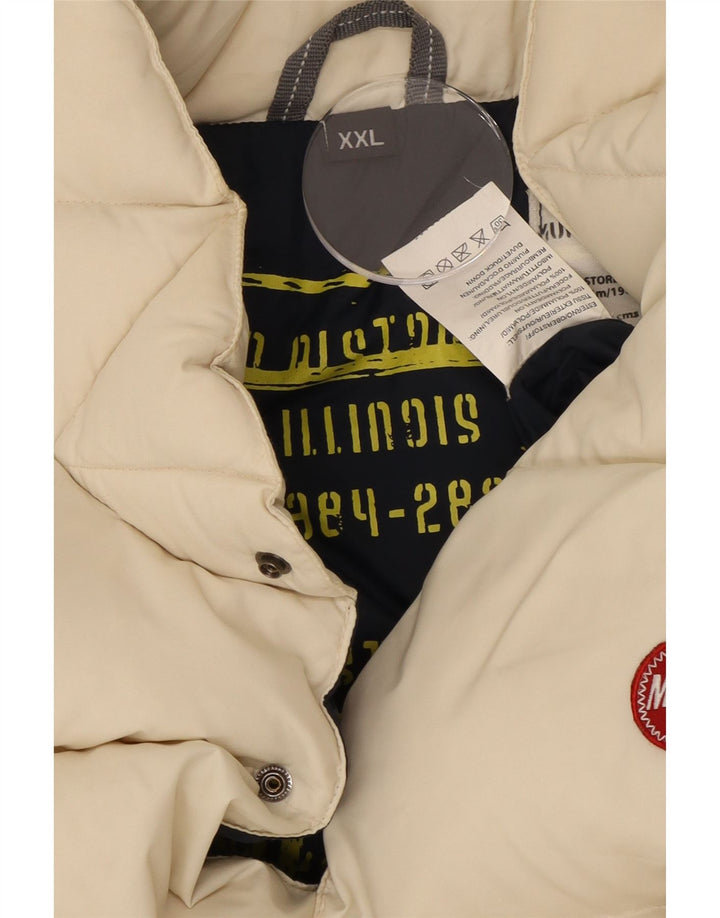 Murphy & Nye Mens Padded Gilet UK 44 2XL Off White Polyamide