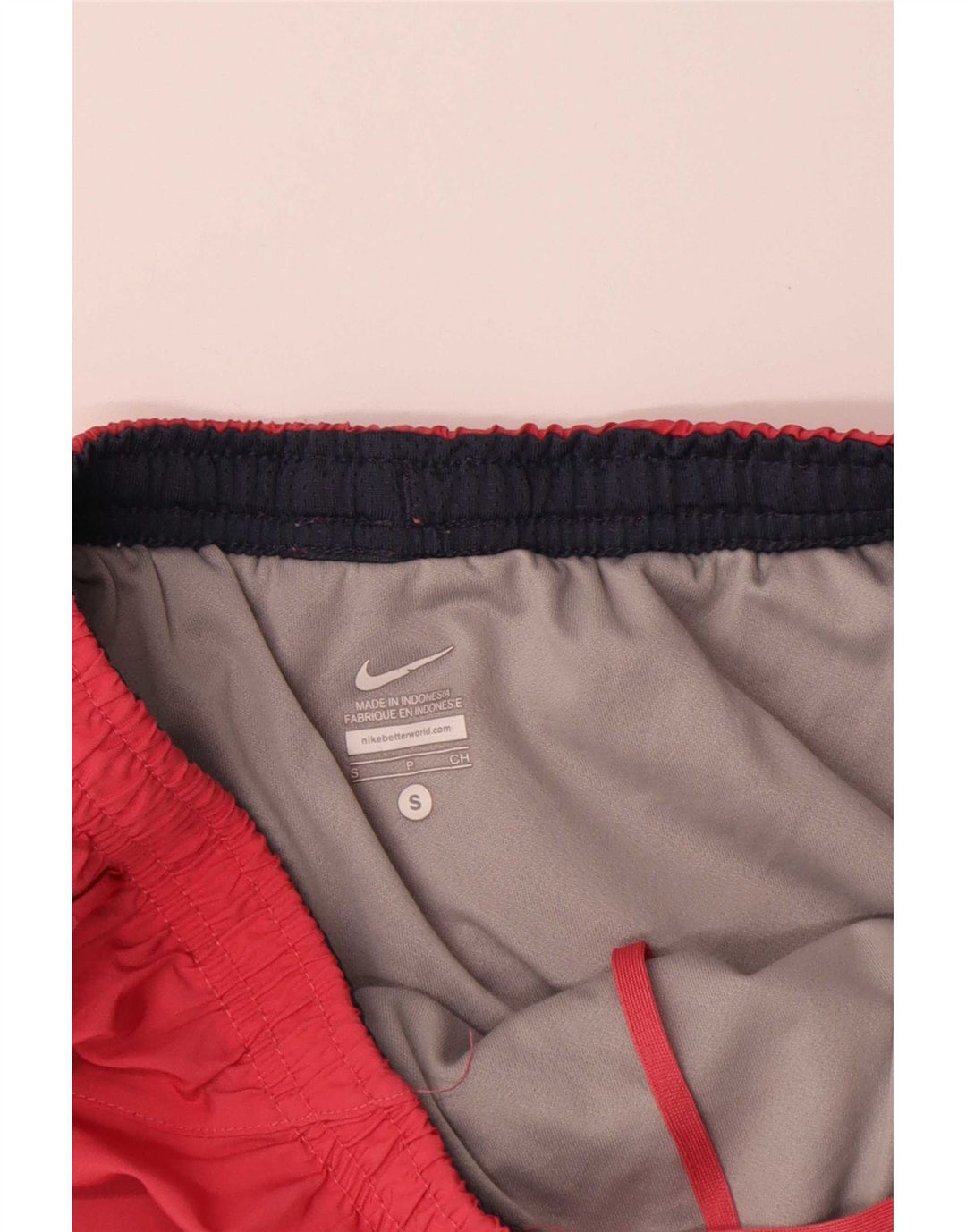 Nike Womens Sport Shorts UK 8 Small Pink Colourblock