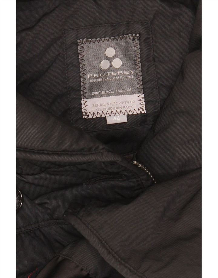 PEUTEREY Womens Padded Coat IT 44 Medium Black Polyamide Vintage PEUTEREY and Second-Hand PEUTEREY from Messina Hembry 