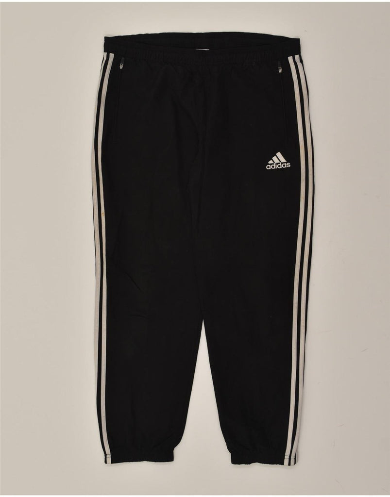 ADIDAS Mens Tracksuit Trousers Joggers Large Black Polyester | Vintage Adidas | Thrift | Second-Hand Adidas | Used Clothing | Messina Hembry 