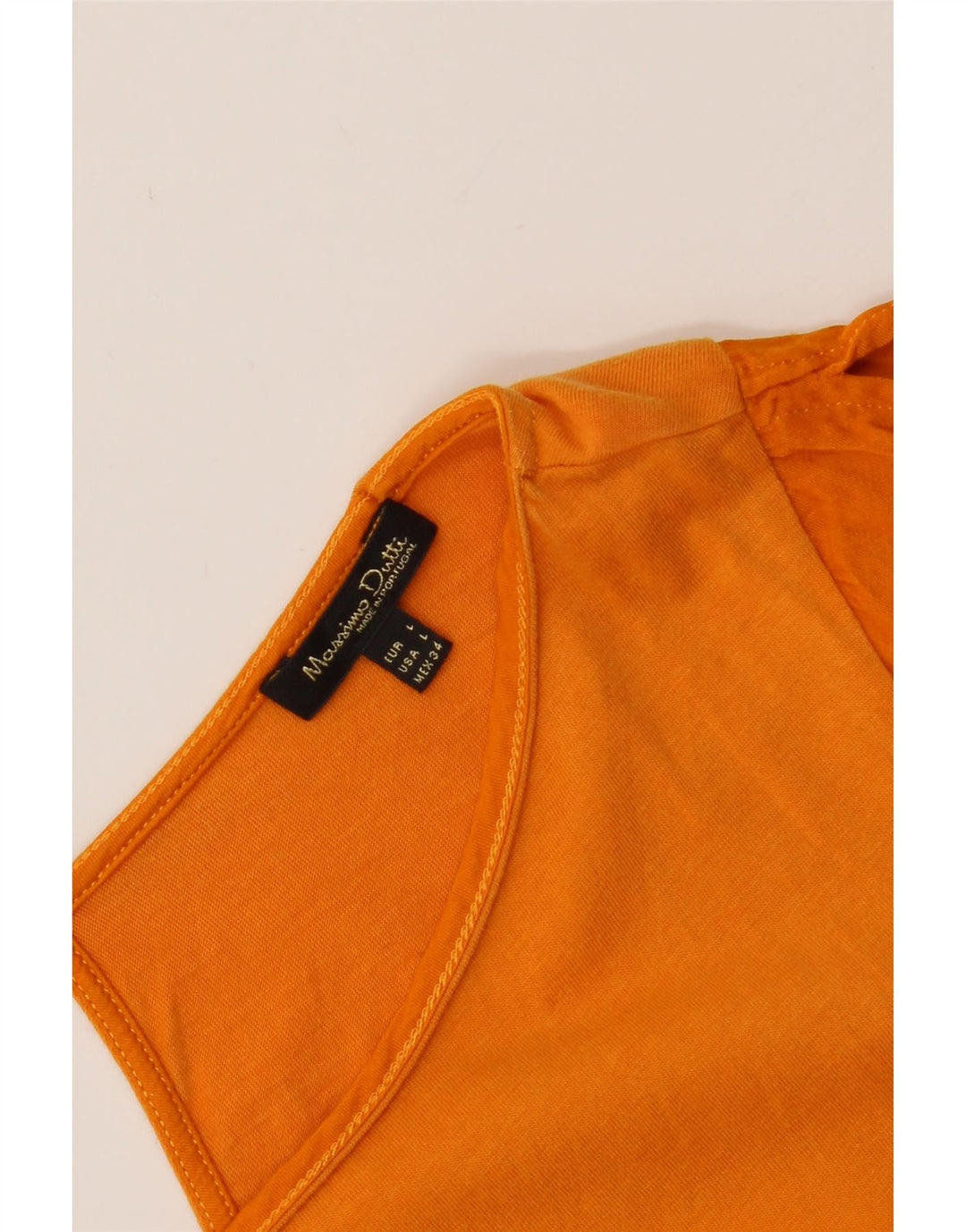 MASSIMO DUTTI Womens Blouse Top UK 14 Large Orange Vintage Massimo Dutti and Second-Hand Massimo Dutti from Messina Hembry 