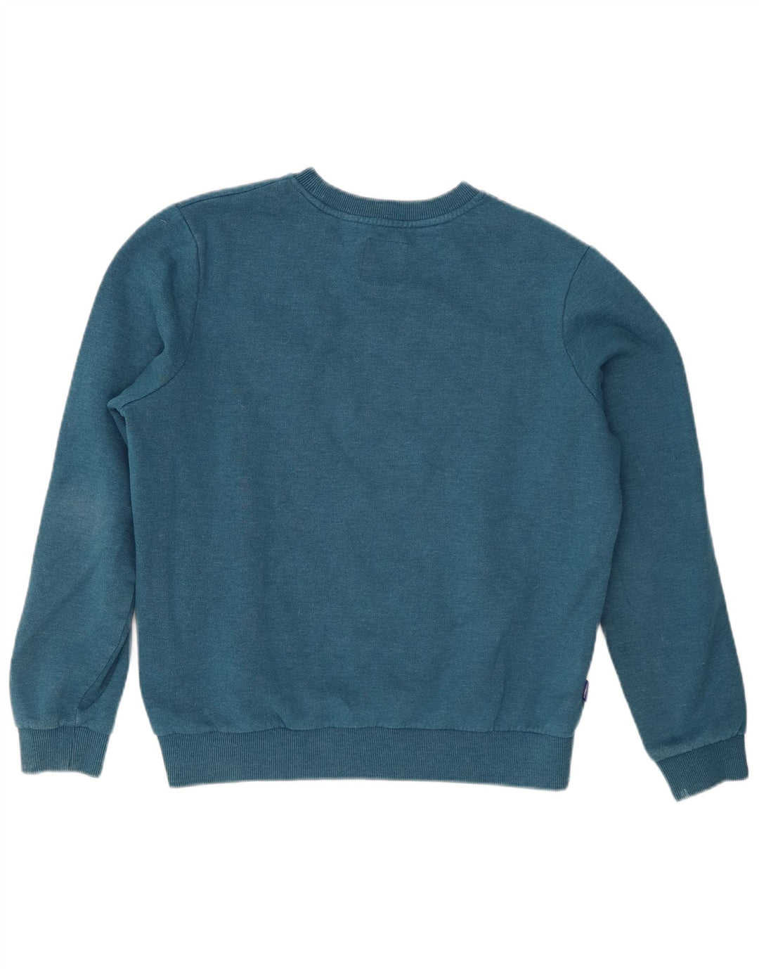 Superdry Womens Graphic Oversized Sweatshirt Jumper UK 10 Small Blue Cotton