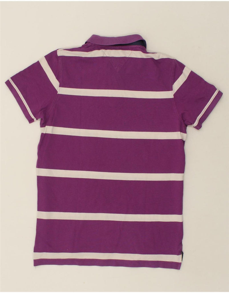 TOMMY HILFIGER Mens Slim Fit Polo Shirt Medium Purple Cotton | Vintage Tommy Hilfiger | Thrift | Second-Hand Tommy Hilfiger | Used Clothing | Messina Hembry 