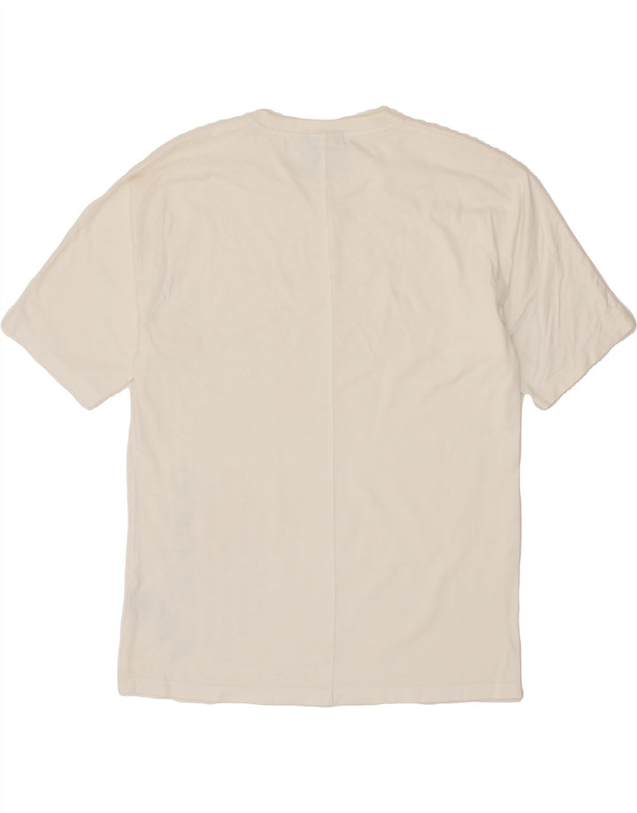 ADIDAS Mens Graphic T-Shirt Top Small White Cotton Vintage Adidas and Second-Hand Adidas from Messina Hembry 