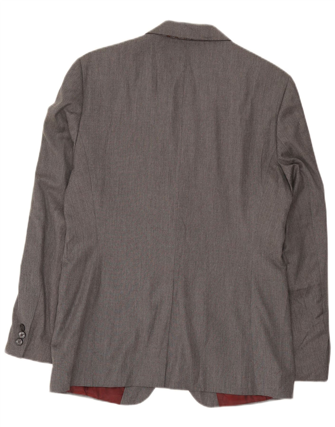 Zara Mens 2 Button Blazer Jacket UK 38 Medium Grey Viscose