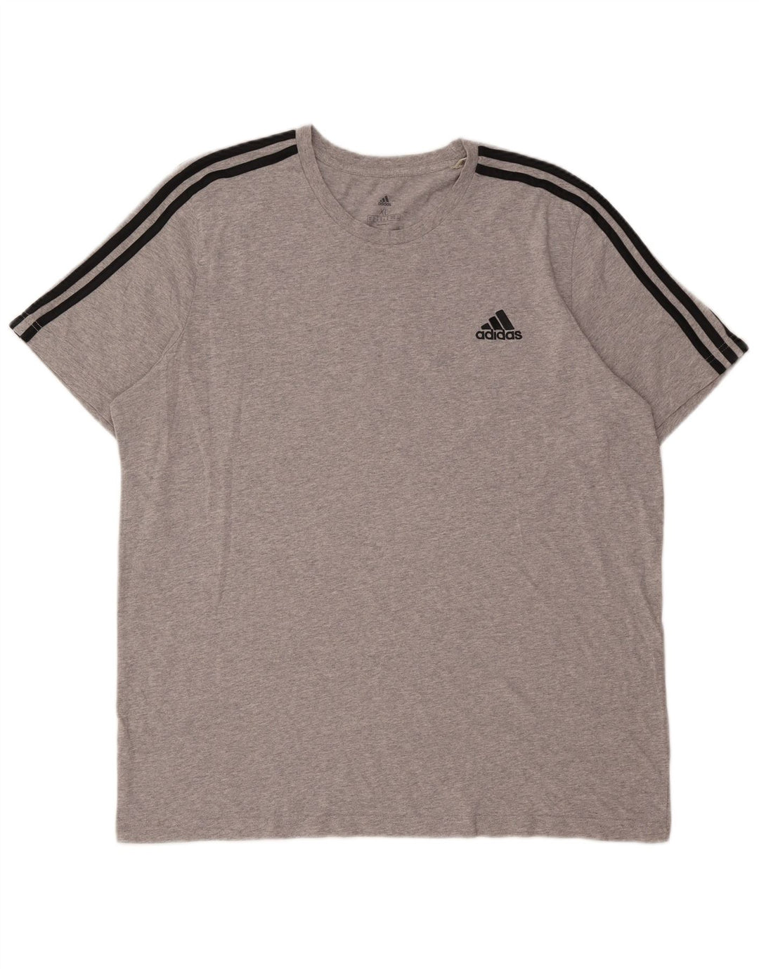 Adidas Mens T-Shirt Top XL Grey Flecked Cotton