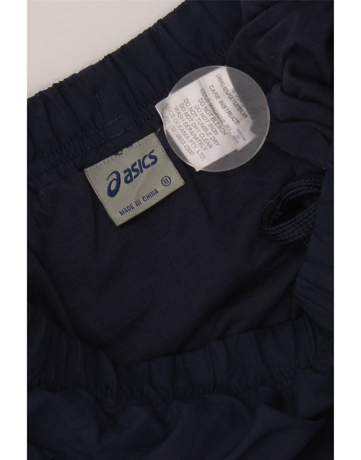 ASICS Mens Tracksuit Trousers Joggers XL  Navy Blue Polyester
