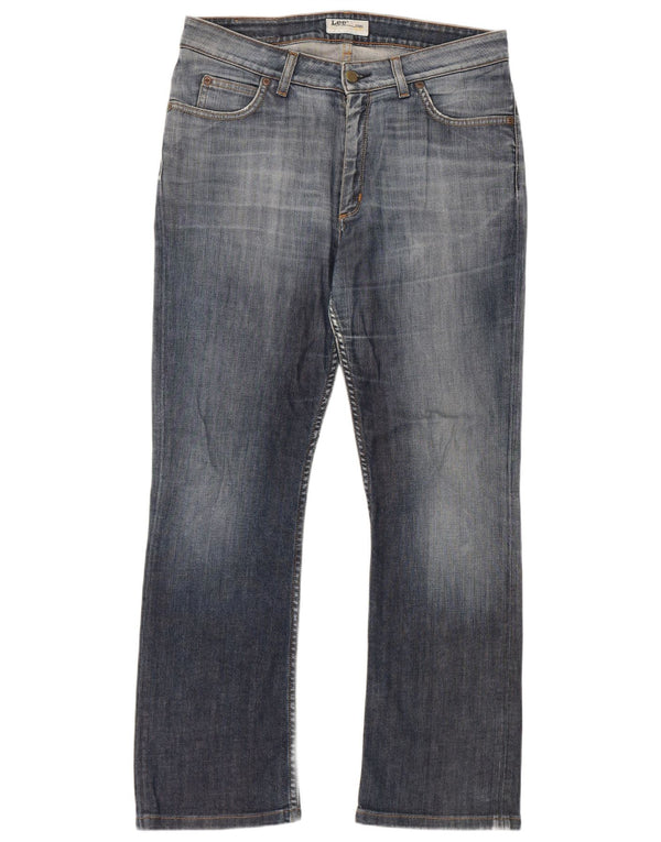 Lee Womens Cameron Bootcut Jeans W34 L28 Blue Cotton