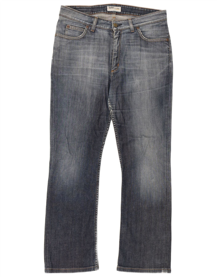 Lee Womens Cameron Bootcut Jeans W34 L28 Blue Cotton