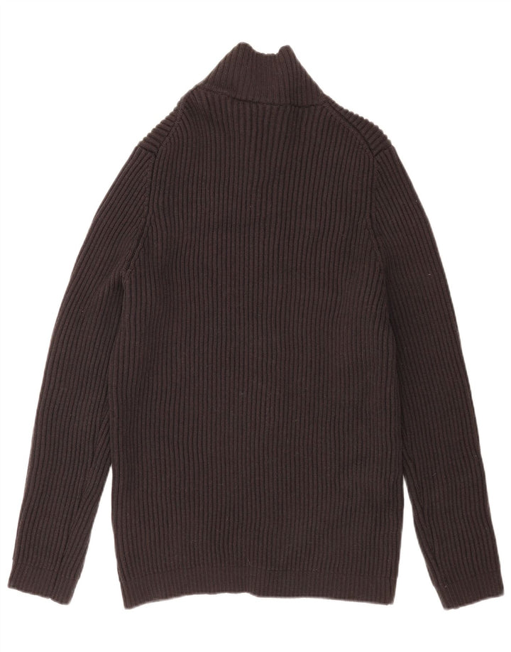 Hugo Boss Mens Cardigan Sweater Medium Grey Virgin Wool