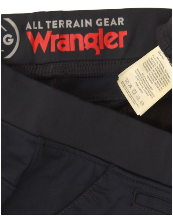 Wrangler Mens Sport Shorts Large  Navy Blue Polyester