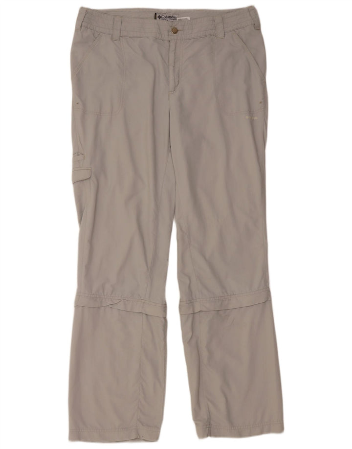 COLUMBIA Womens Titanium Regular Cargo Trousers US 14 XL W36 L31 Grey