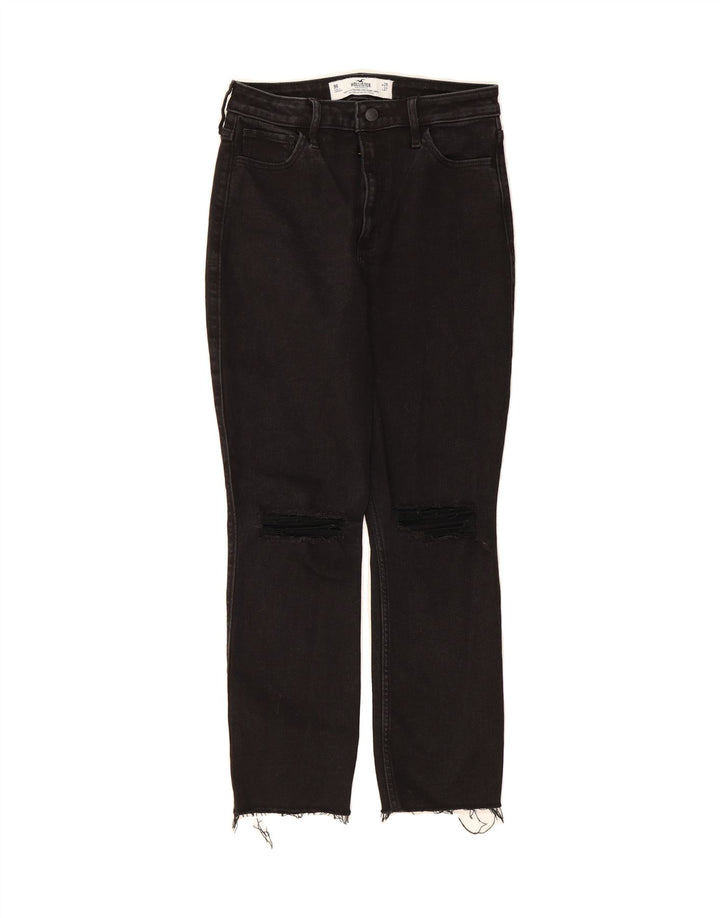 HOLLISTER Womens Distressed Slim Jeans W29 L27 Black Cotton Vintage Hollister and Second-Hand Hollister from Messina Hembry 