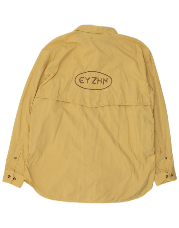 The North Face Mens Graphic Shirt Large Yellow Nylon