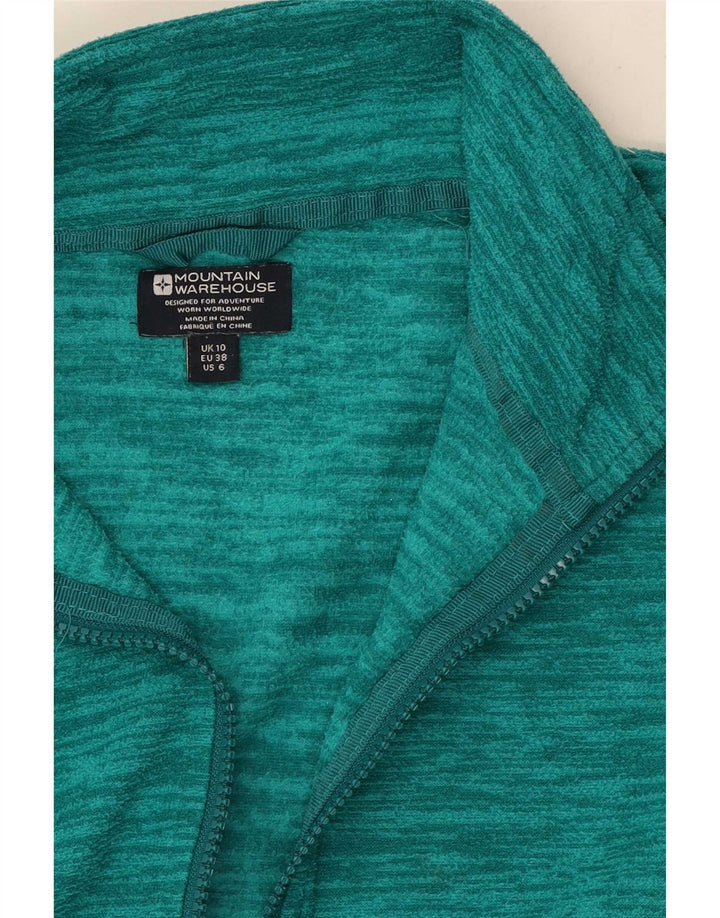 Mountain Warehouse Womens Liner Fleece Jacket UK 10 Small Green Flecked