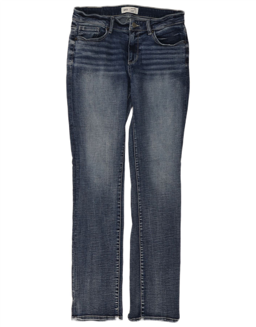 BKE Womens Payton Straight Jeans W28 L32 Blue Cotton