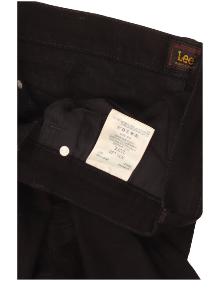 Lee Mens Luke Slim Jeans W30 L30 Black Cotton