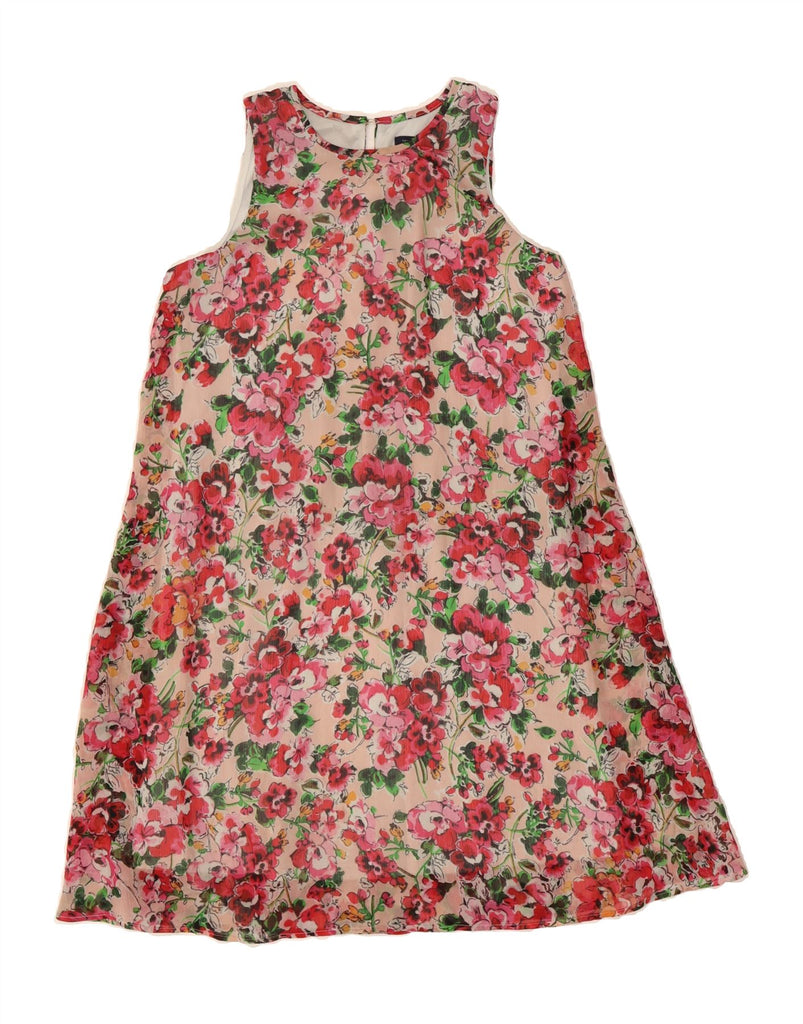 TOMMY HILFIGER Womens Sleeveless A-Line Dress US 6 Medium Pink Floral Vintage Tommy Hilfiger and Second-Hand Tommy Hilfiger from Messina Hembry 