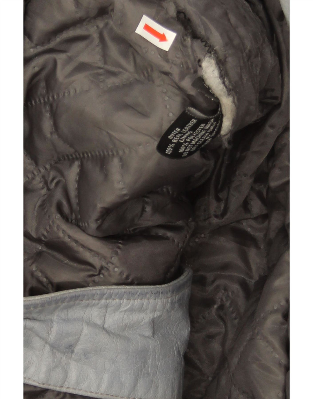 Smart Range Womens Leather Biker Jacket UK 20 2XL Blue Leather