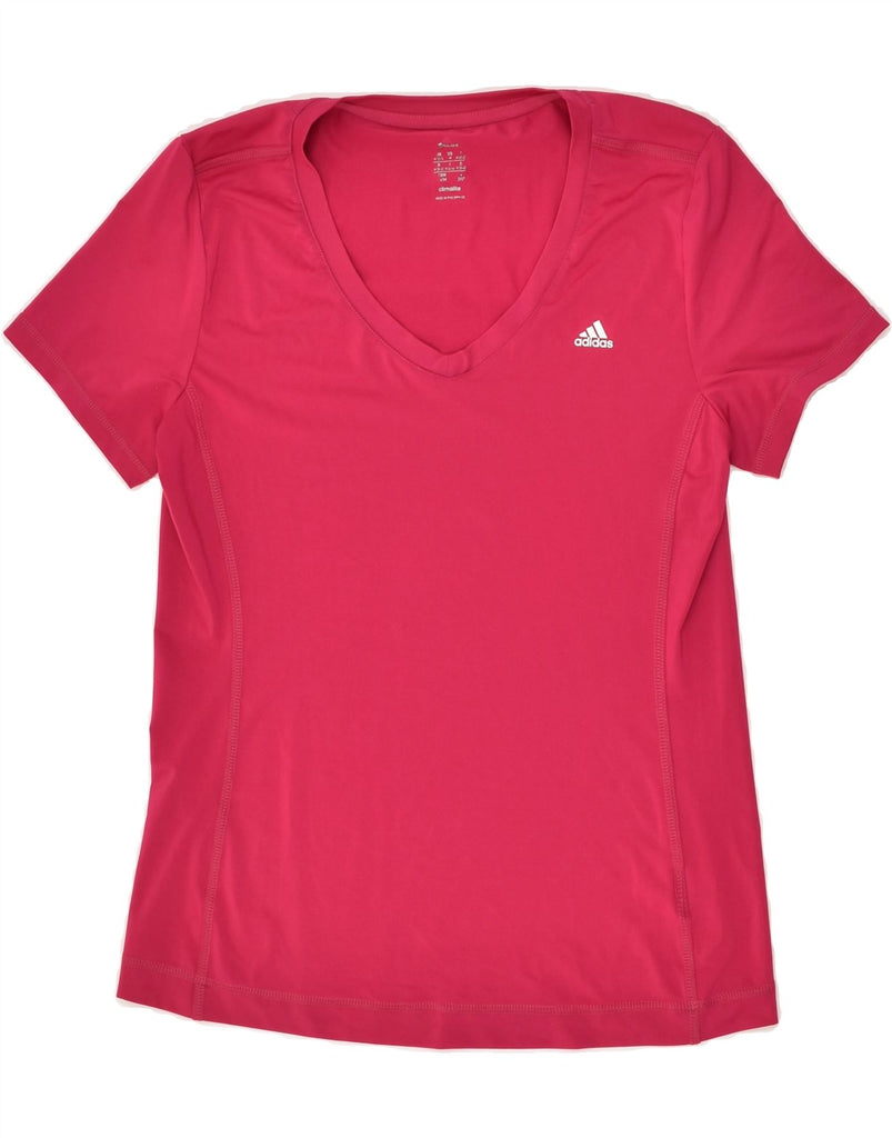 ADIDAS Womens Climalite T-Shirt Top UK 12/14 Medium Pink | Vintage Adidas | Thrift | Second-Hand Adidas | Used Clothing | Messina Hembry 