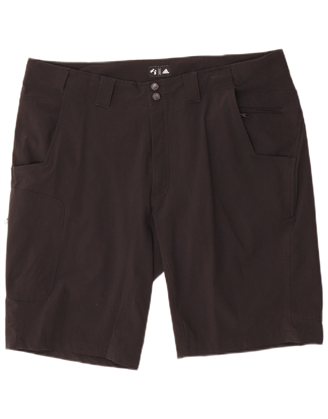 Adidas Mens Cargo Shorts W36 Large Black Nylon
