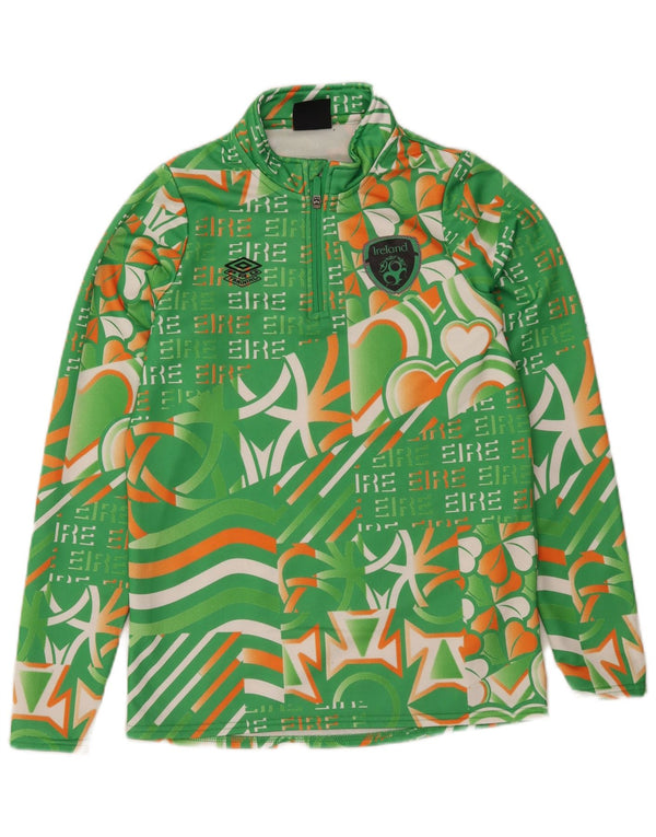 Umbro Girls Graphic Pullover Tracksuit Top 11-12 Years Large Green