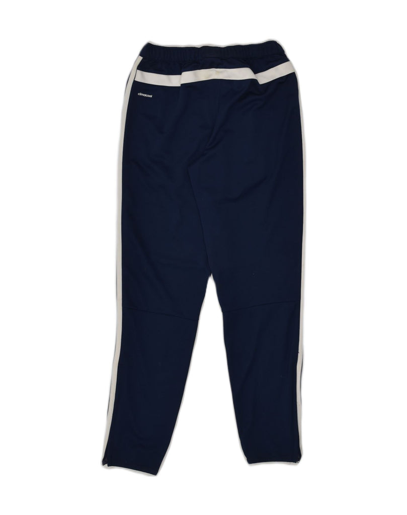 ADIDAS Boys Tracksuit Trousers 11-12 Years Large Navy Blue Polyester | Vintage Adidas | Thrift | Second-Hand Adidas | Used Clothing | Messina Hembry 