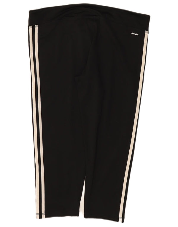 Adidas Womens Climalite Capri Leggings UK 20/22 XL Black Polyester