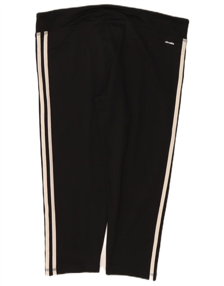 Adidas Womens Climalite Capri Leggings UK 20/22 XL Black Polyester