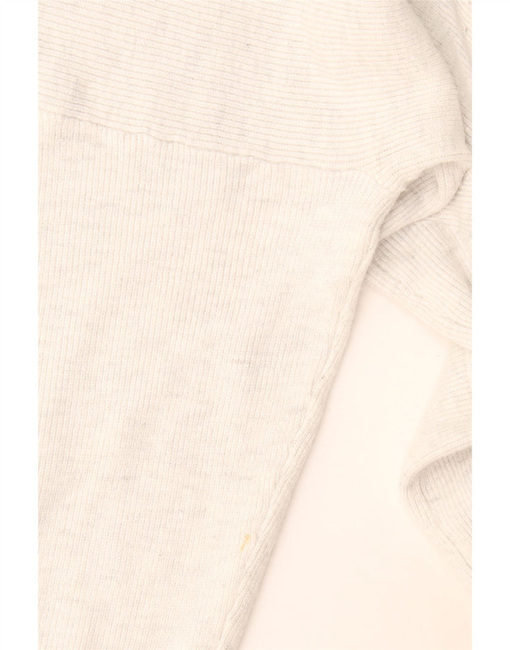 Marks & Spencer Womens Oversized V-Neck Jumper Sweater UK 18 XL Grey