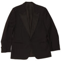 Gemelli Mens 1 Button Blazer Jacket UK 42 XL Black Wool