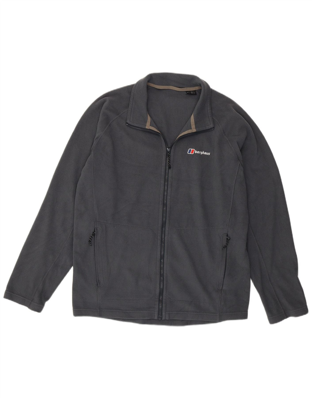 BERGHAUS Mens Fleece Jacket UK 40 Large Grey Polyester